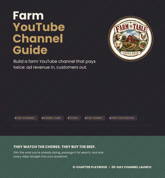 Farm YouTube Channel Guide cover